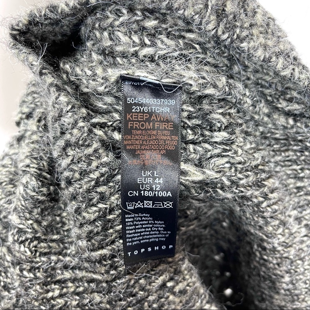 Topshop Ruffle cable knit sweater - Picture 6 of 6